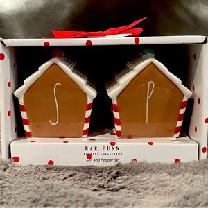 🎄🎄 Rae Dunn Gingerbread House S&P Shakers 🎄🎄